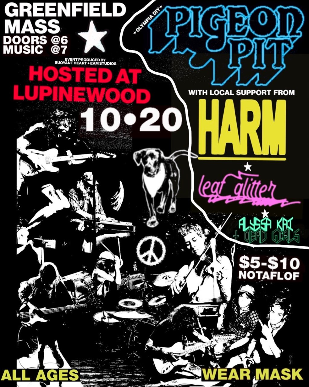 Pigeon Pit / Harm / Leaf Glitter / Alyssa Kai + Dead&nbsp;Girls